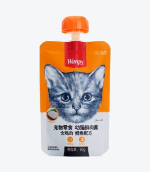 خرید و قیمت پودینگ گربه ونپی مدل مرغ و ماهی کاد (فروش عمده- پت پک)